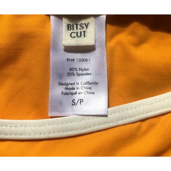 LSpace Bitsy Cut Nora Bikini Bottom Mango Cream Women's Size Small NWT - Picture 7 of 12